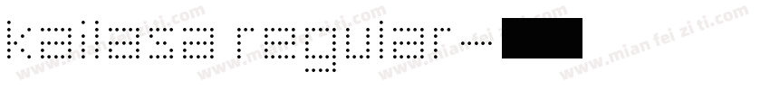 kailasa regular字体转换